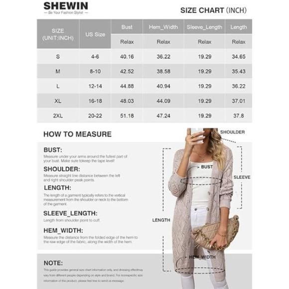 Cardigan Sweaters Long Sleeve Open Front Crochet Cardigans Sweater For Women - Picture 7 of 7